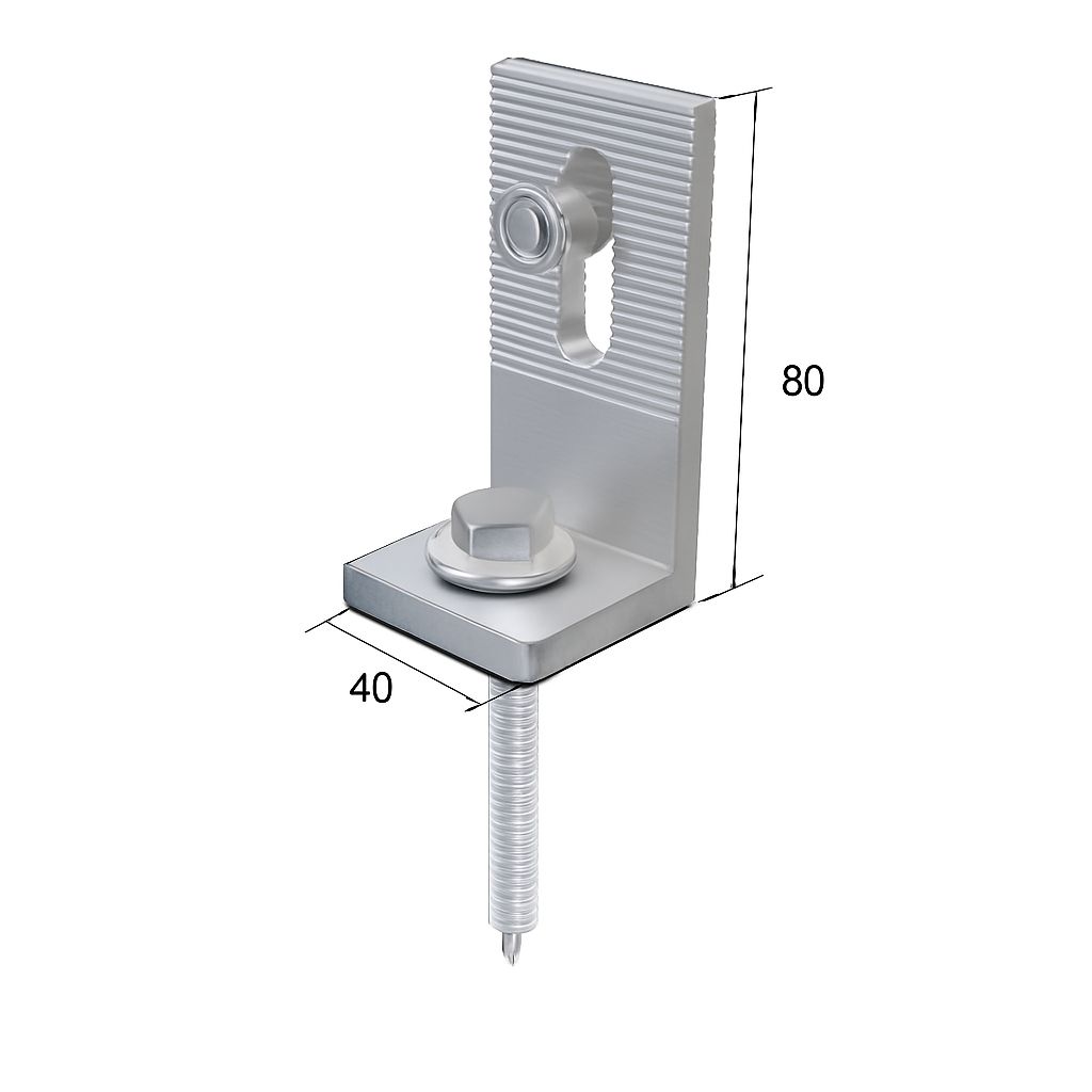 MIBET L FEET H80 KIT (WITH SCREW &amp; RUBBER)