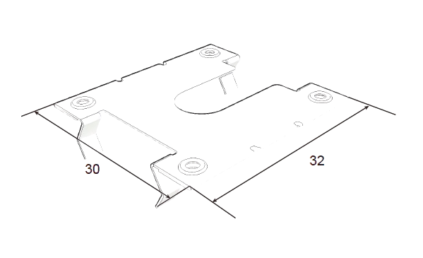 MIBET GROUND CLIP L30 MM. (10-SET/PACK)