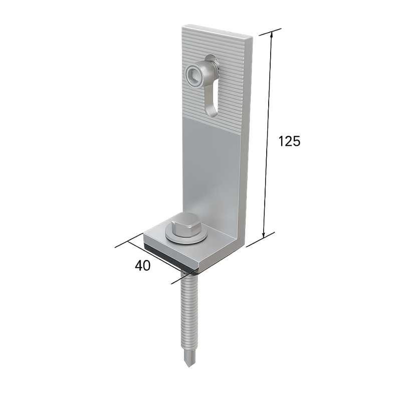 MIBET L FEET H125 KIT (WITH SCREW &amp; RUBBER)