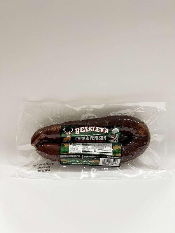 Beasley's Venison with Pork and Roasted Garlic