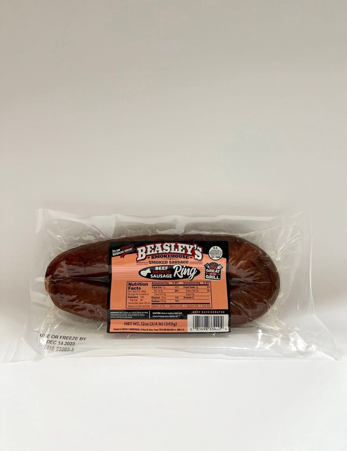 Beasley's Beef Smokehouse Sausage Rope