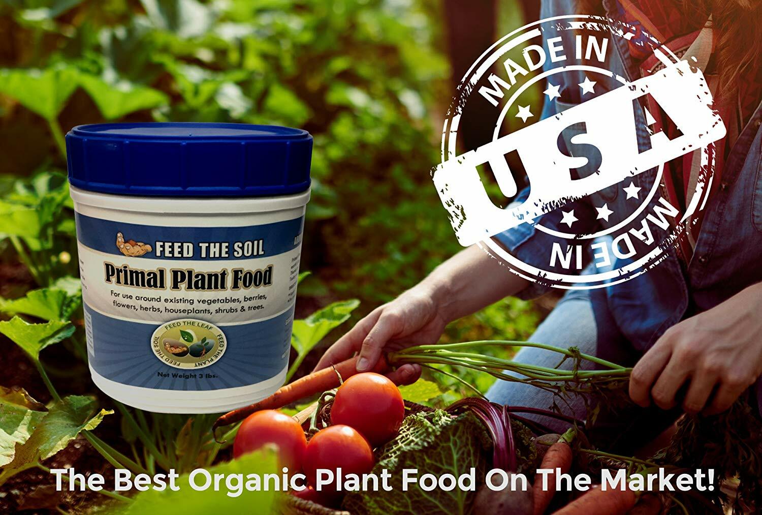 Primal Plant Food - Rock-Powder Based Organic Ingredients, 3 lbs.