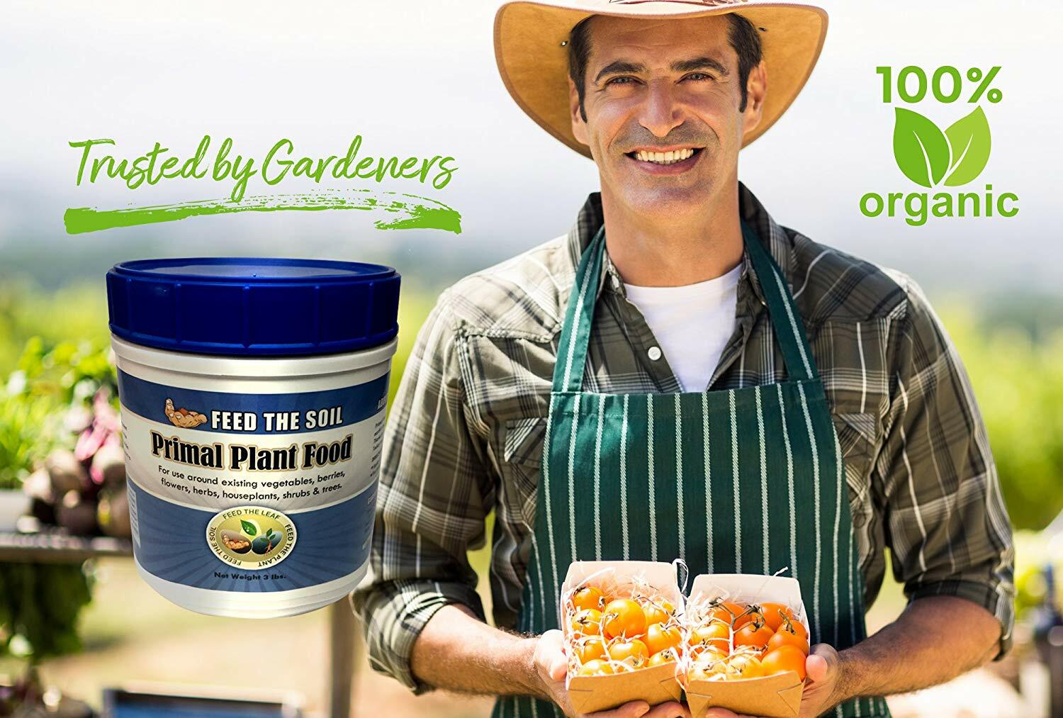 Primal Plant Food - Rock-Powder Based Organic Ingredients, 3 lbs.