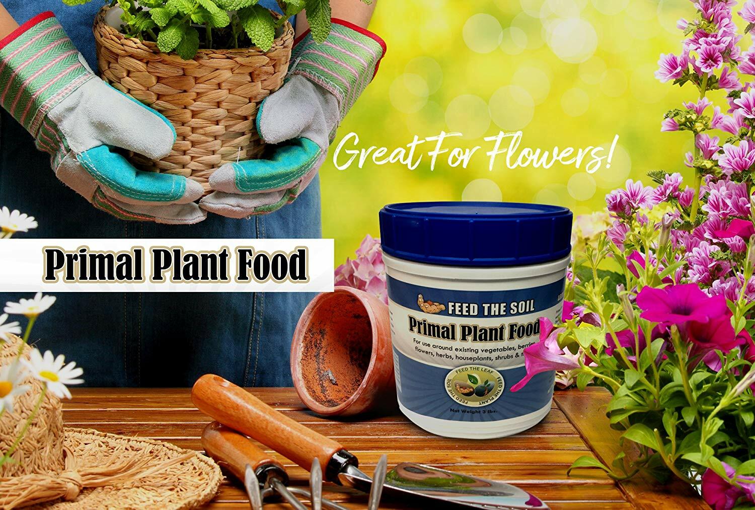 Primal Plant Food - Rock-Powder Based Organic Ingredients, 3 lbs.