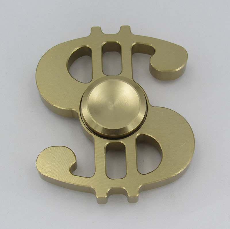 a gold fidget spinner