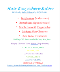 HAIR EVERYWHERE SALON Online Store IT'S ALL ABOUT YOU