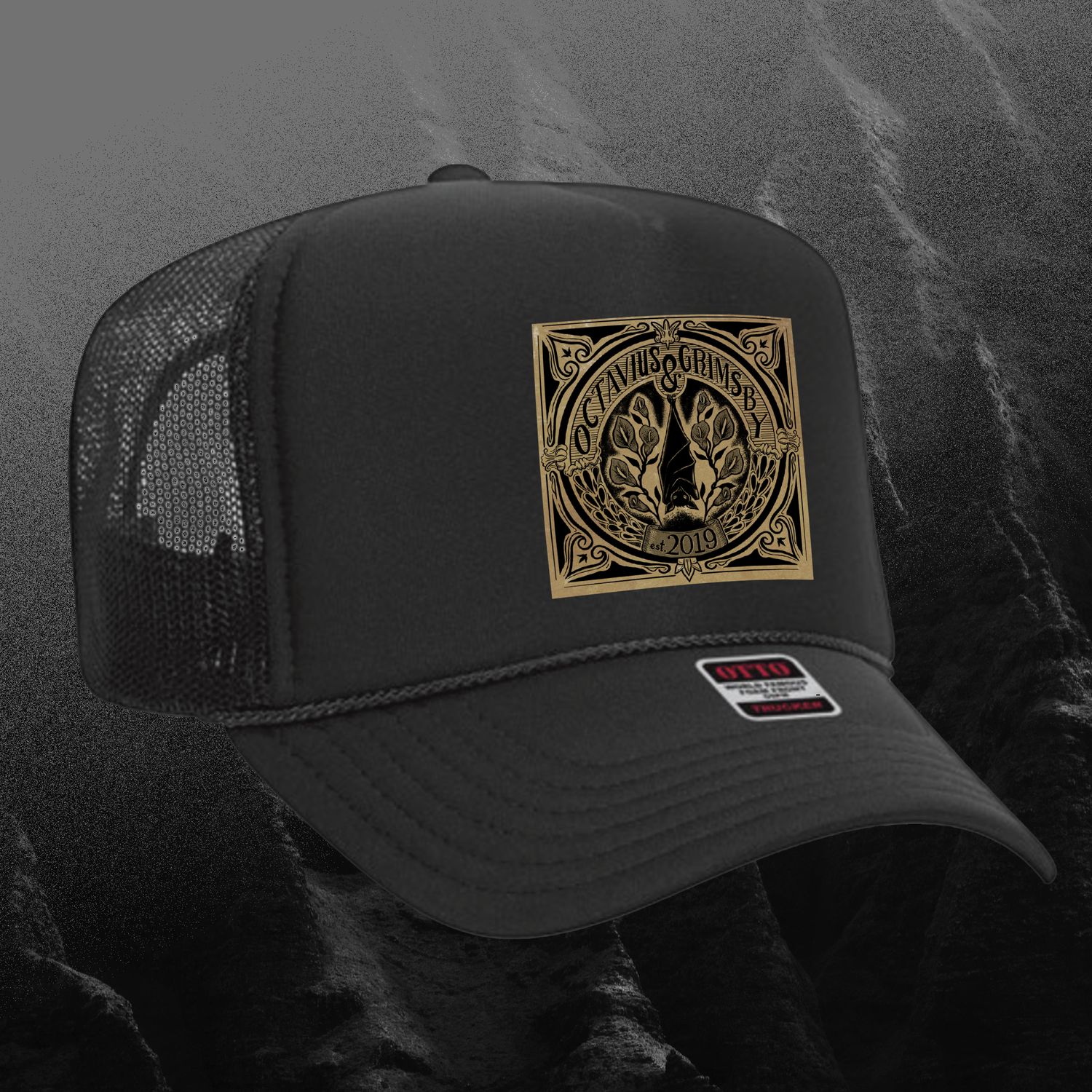 Octavius &amp; Grimsby Logo Trucker Hat