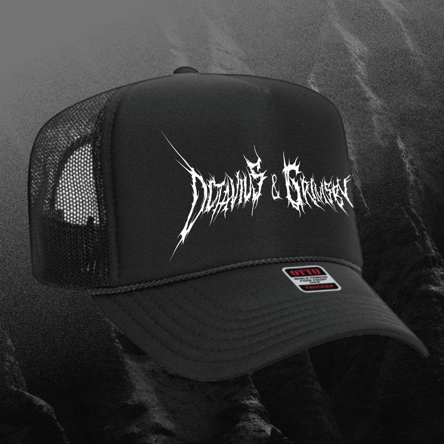 Octavius &amp; Grimsby Metal Trucker Hat