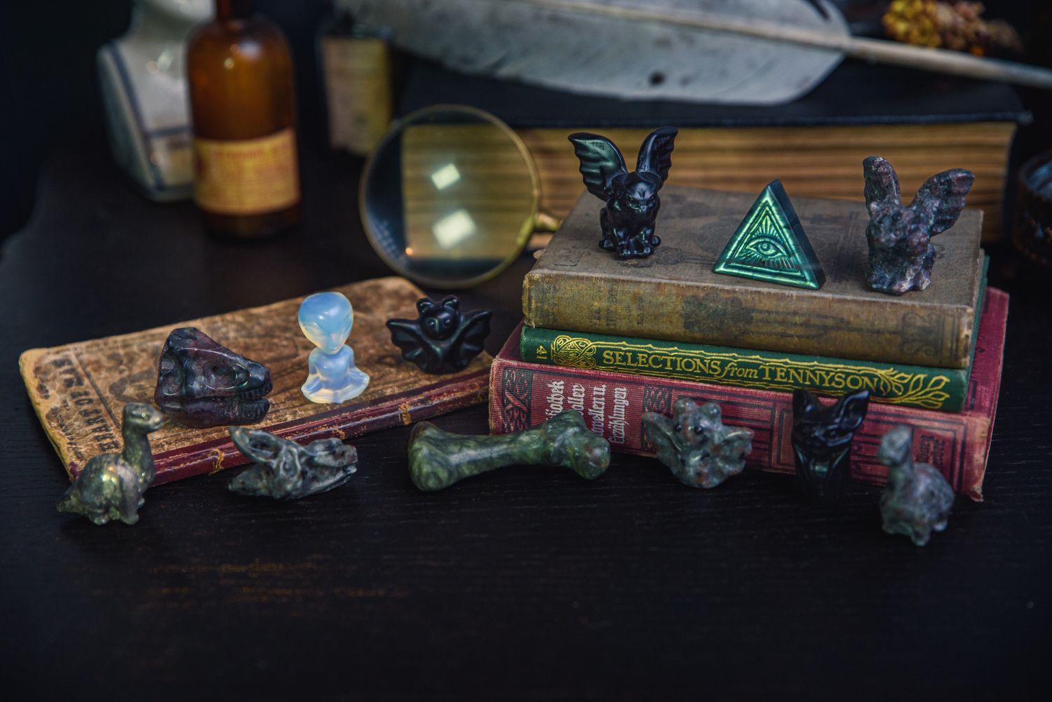 Carved Crystal Figurines