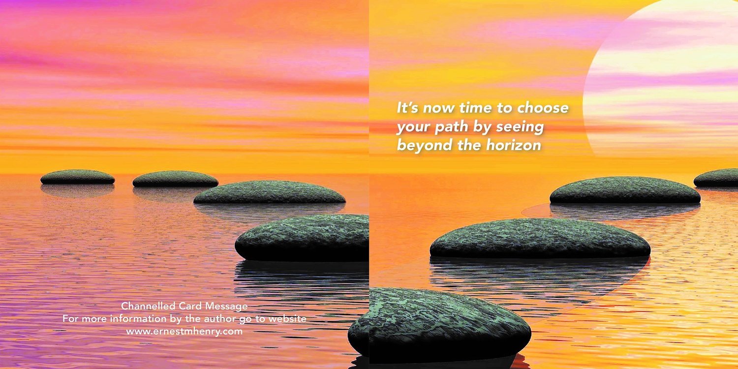 Inspirational channelled message card - Your path