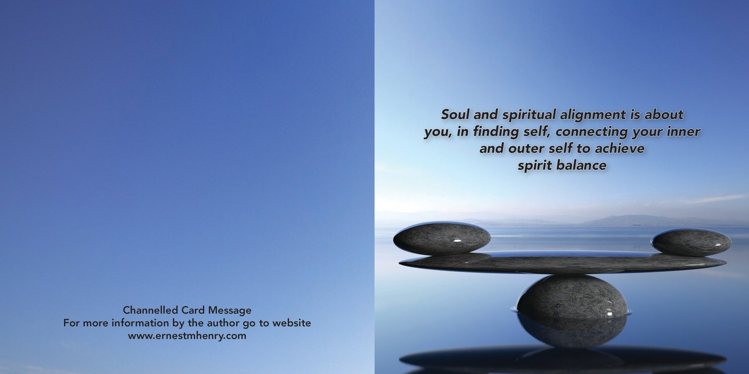 Inspirational channelled message card - Soul Alignment