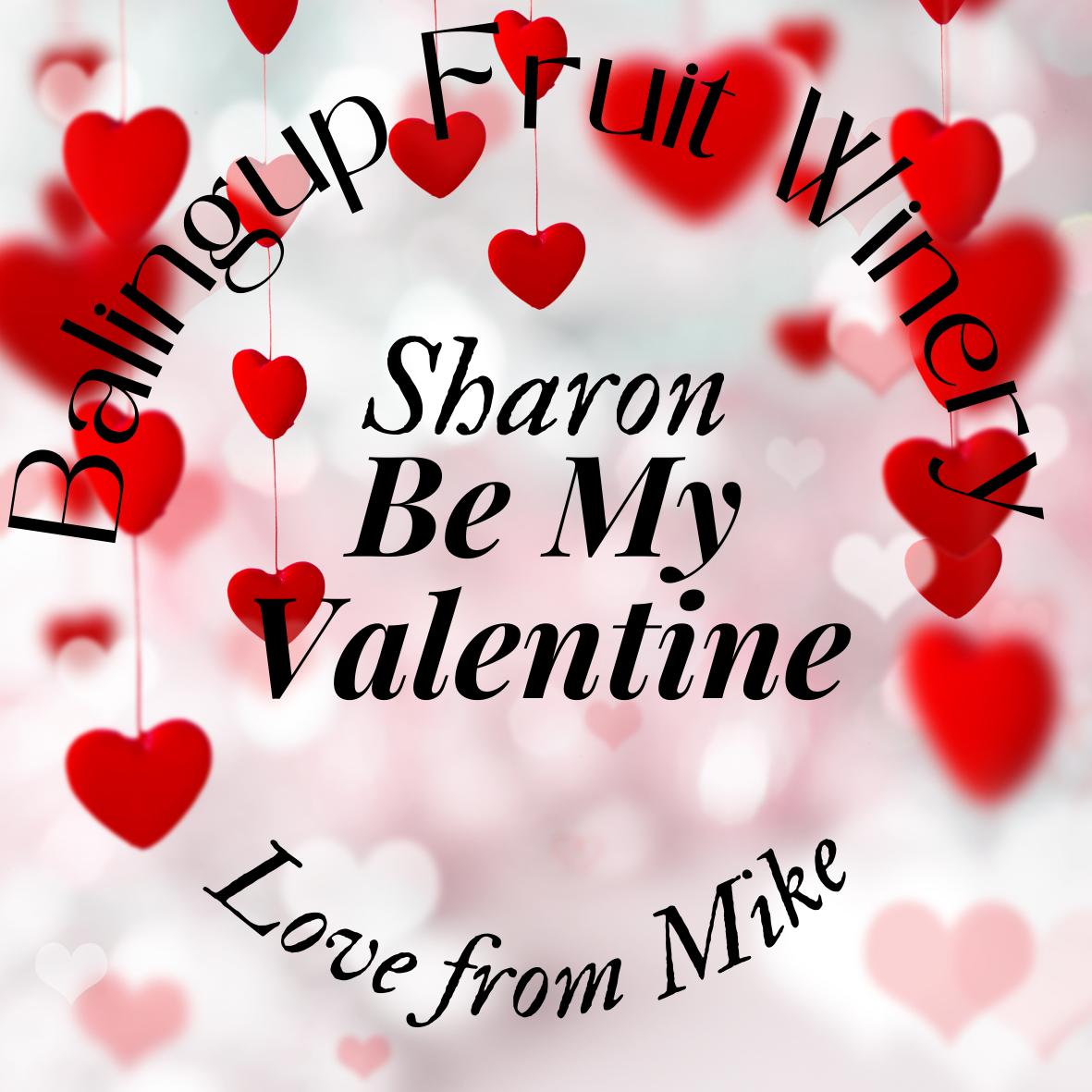 Personlised Valentine Label 2