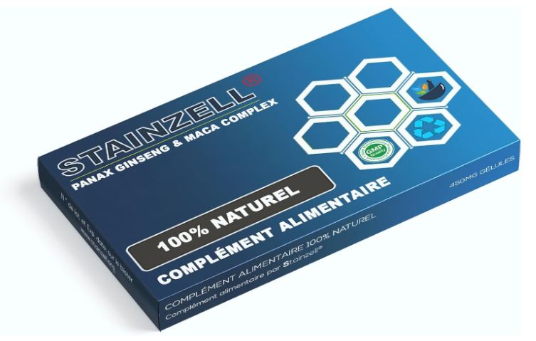 Précommande: STAINZELL - Nouvelle Formule- Ginseng &amp; Maca- Complément Energie &amp; vitalité [12 Gélule] livraison Avril- MAI 2026