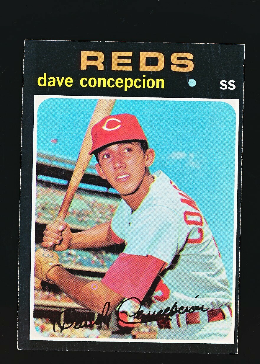 1971 Topps DAVE CONCEPCION RC #14 EX RAW - NO CREASES