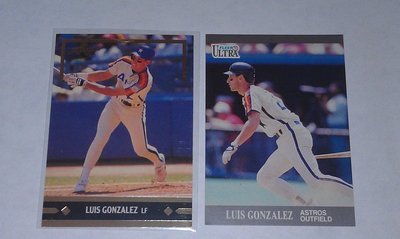 (139) 1991-2002 LUIS GONZALEZ GONZO Cards RC Rookie