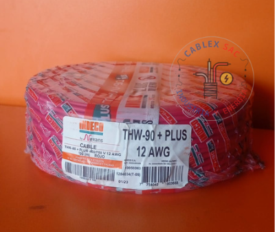 Cable THW90 12AWG ROJO