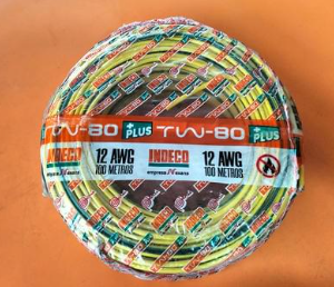 CABLE TW 12 AWG VERDE AMARILLO