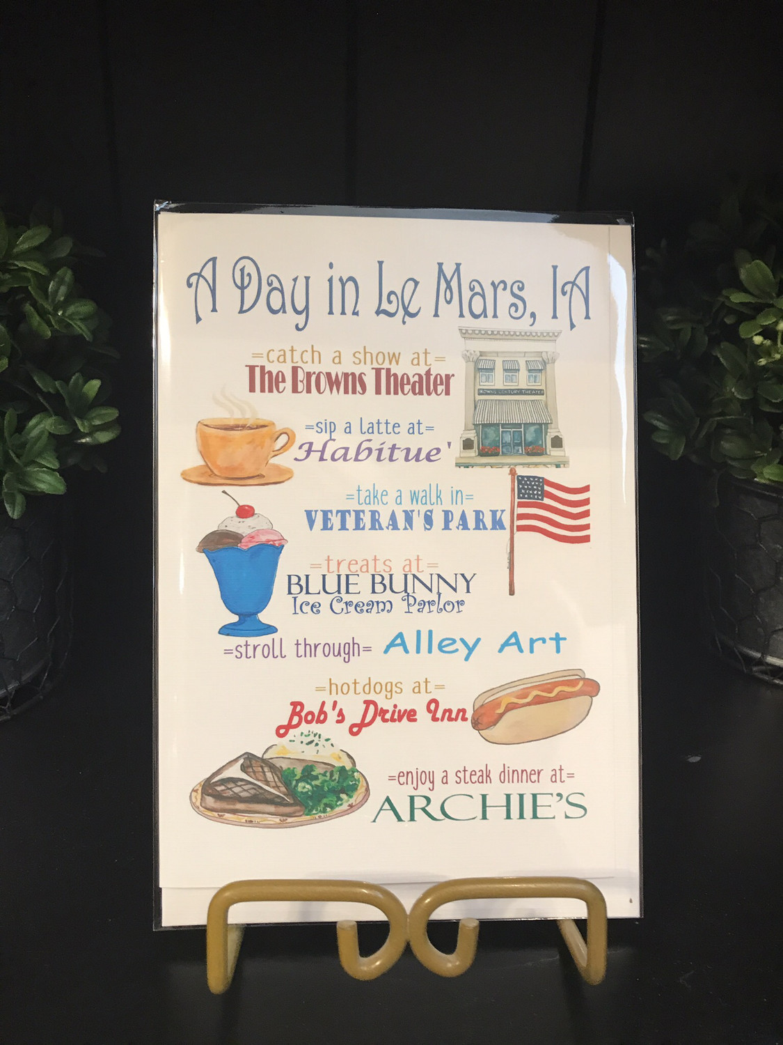 A Day In Le Mars Greeting Card
