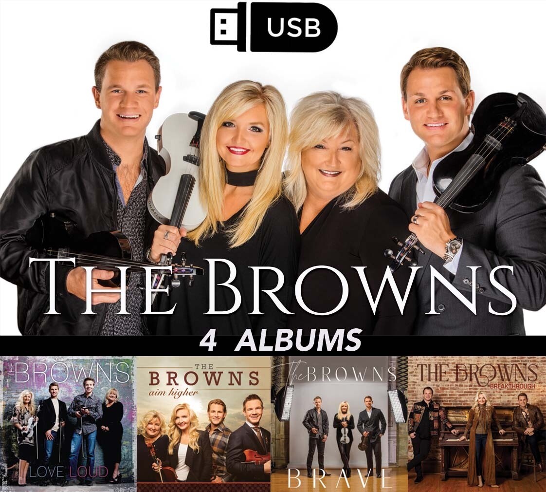 USB - 4 Gospel Albums by The Browns