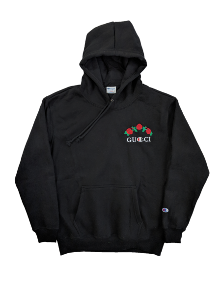 champion and gucci hoodie