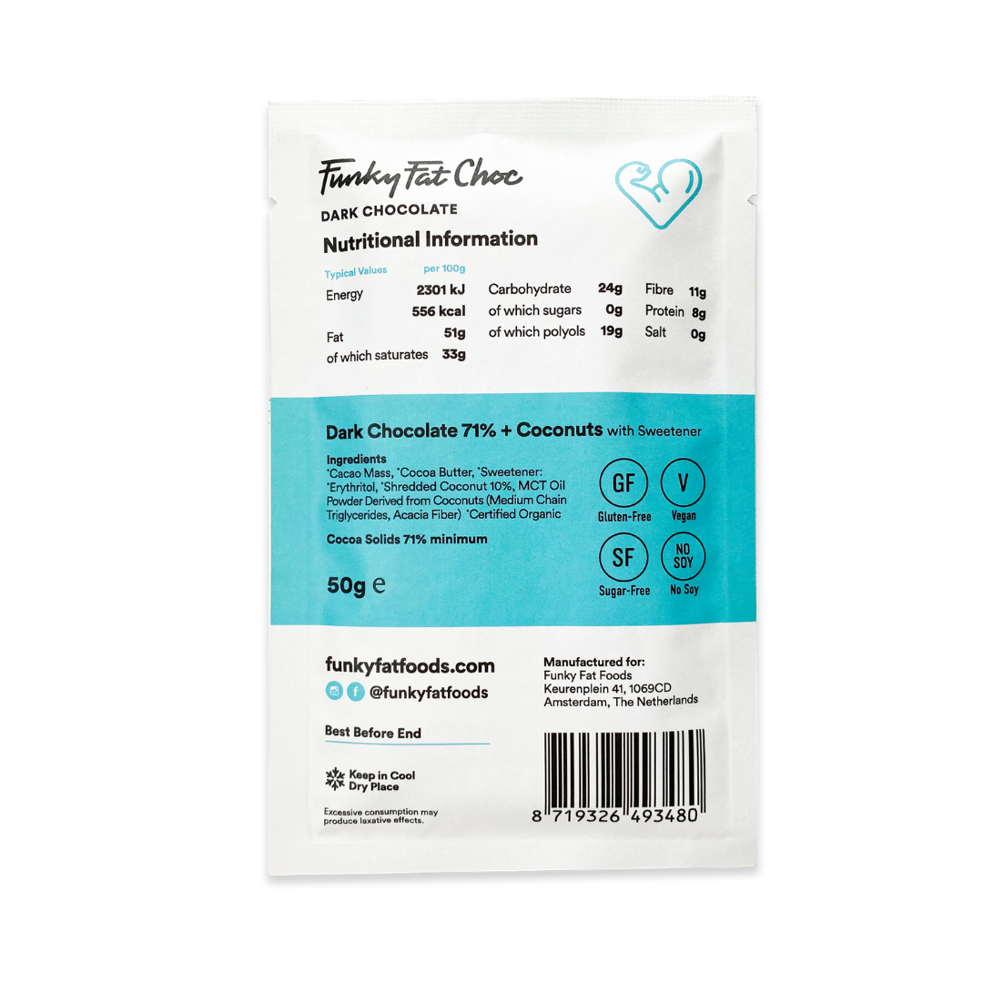 Keto reep FFF Chocola/Kokos Keto reep FFF Chocola/Kokos