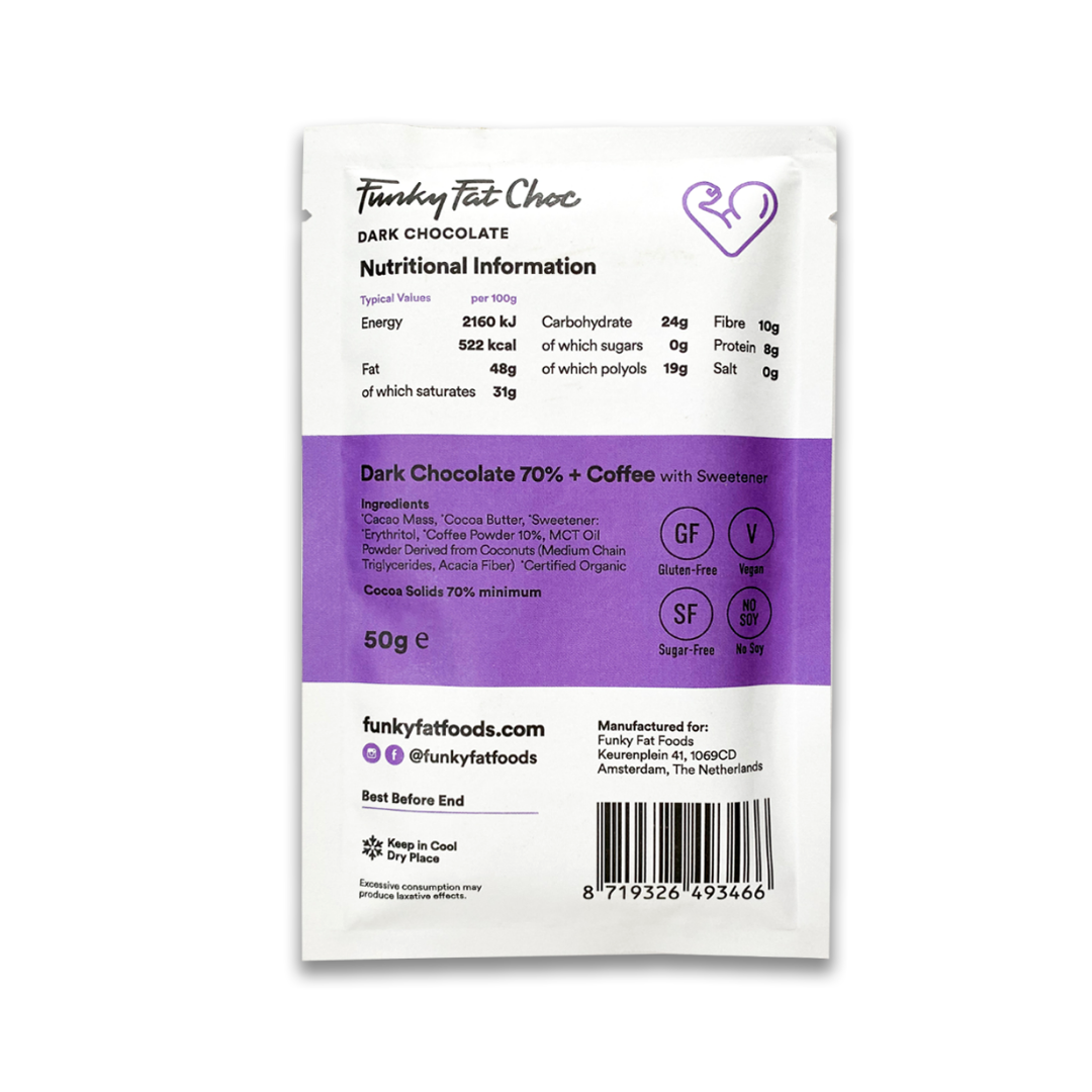 Keto reep FFF Chocola/koffie Keto reep FFF Chocola/koffie