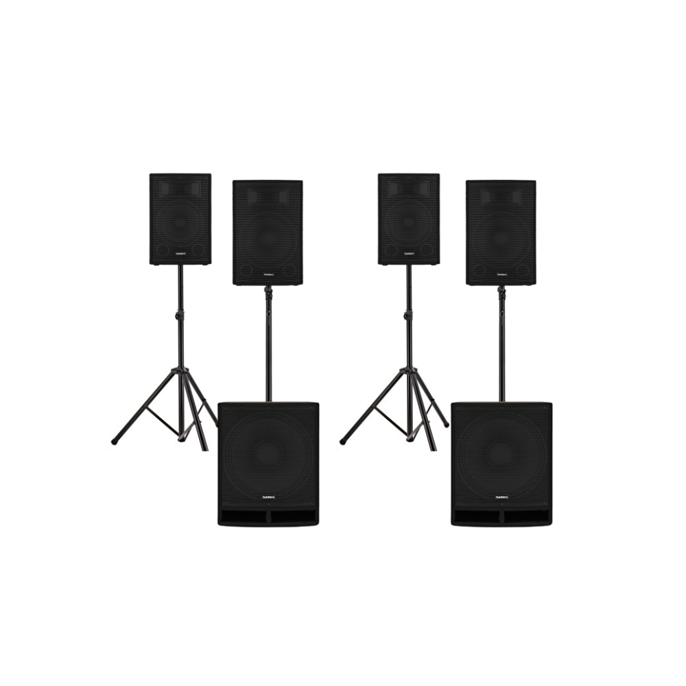 PA- Musikanlage Set Mega 4 1500w