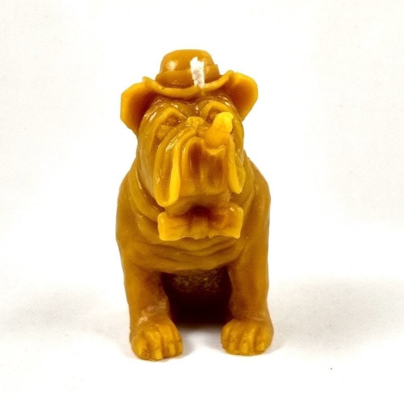 Bulldog Beeswax Candle