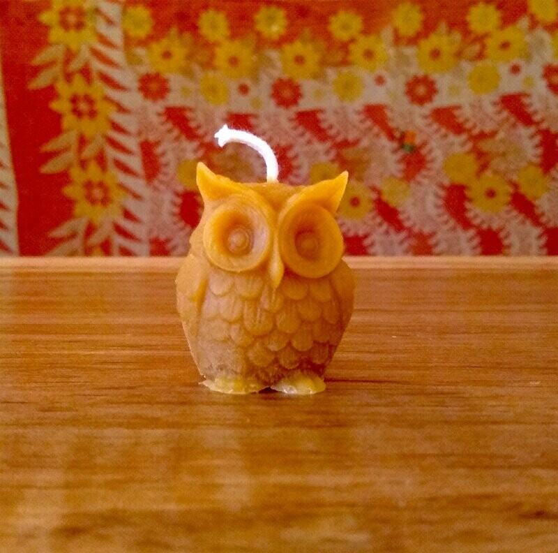 Owl Candle Small
