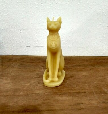 Bastet Cat Beeswax Candle