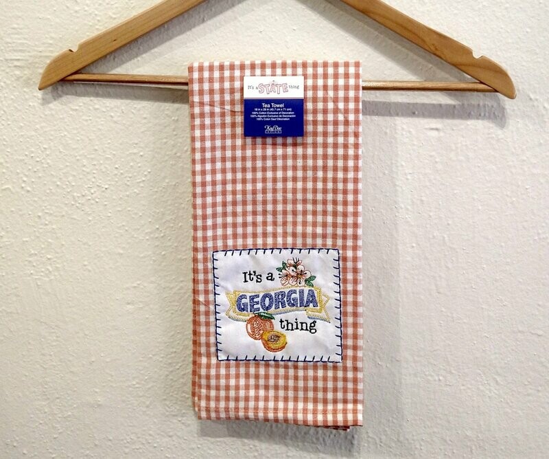 Kitchen Towel, It's a Georgia Thing, Checkered