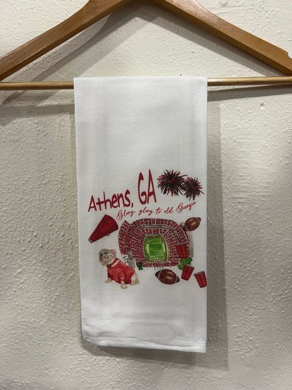 Kitchen Towel, Athens Georgia, Glory Glory