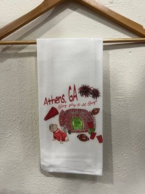 Kitchen Towel, Athens Georgia, Glory Glory