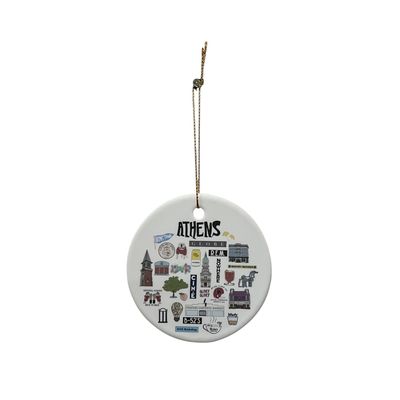 Ornament - Athens GA, Top Spots Ornament - Athens GA, Top Spots