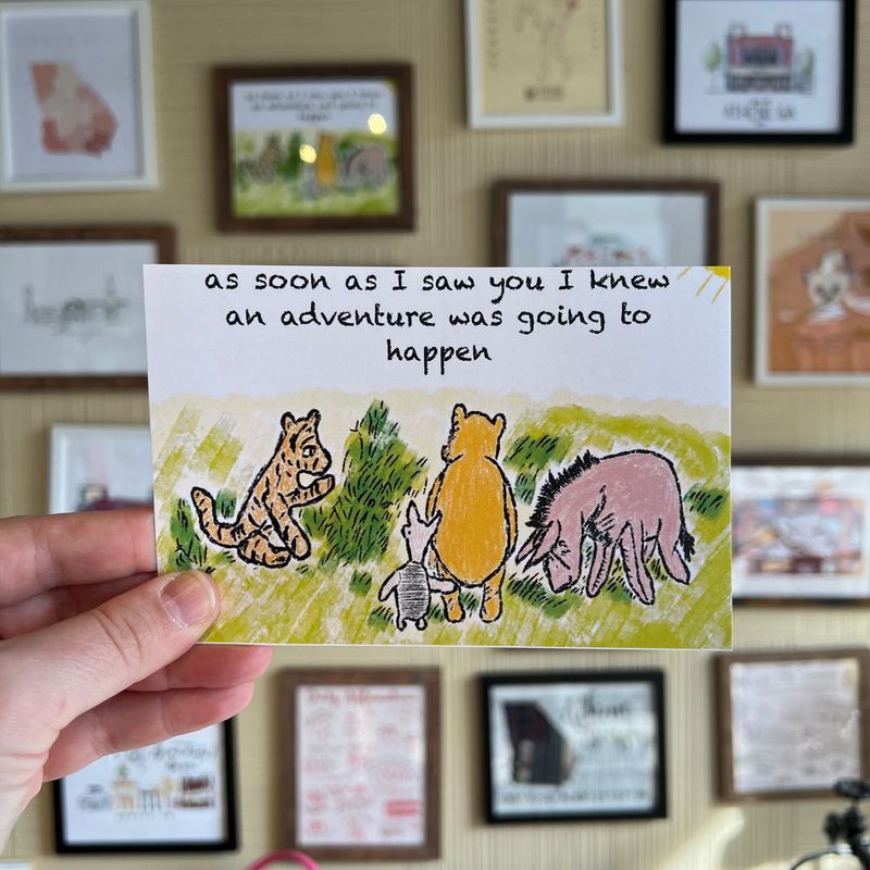 Post Card - Winnie the Pooh