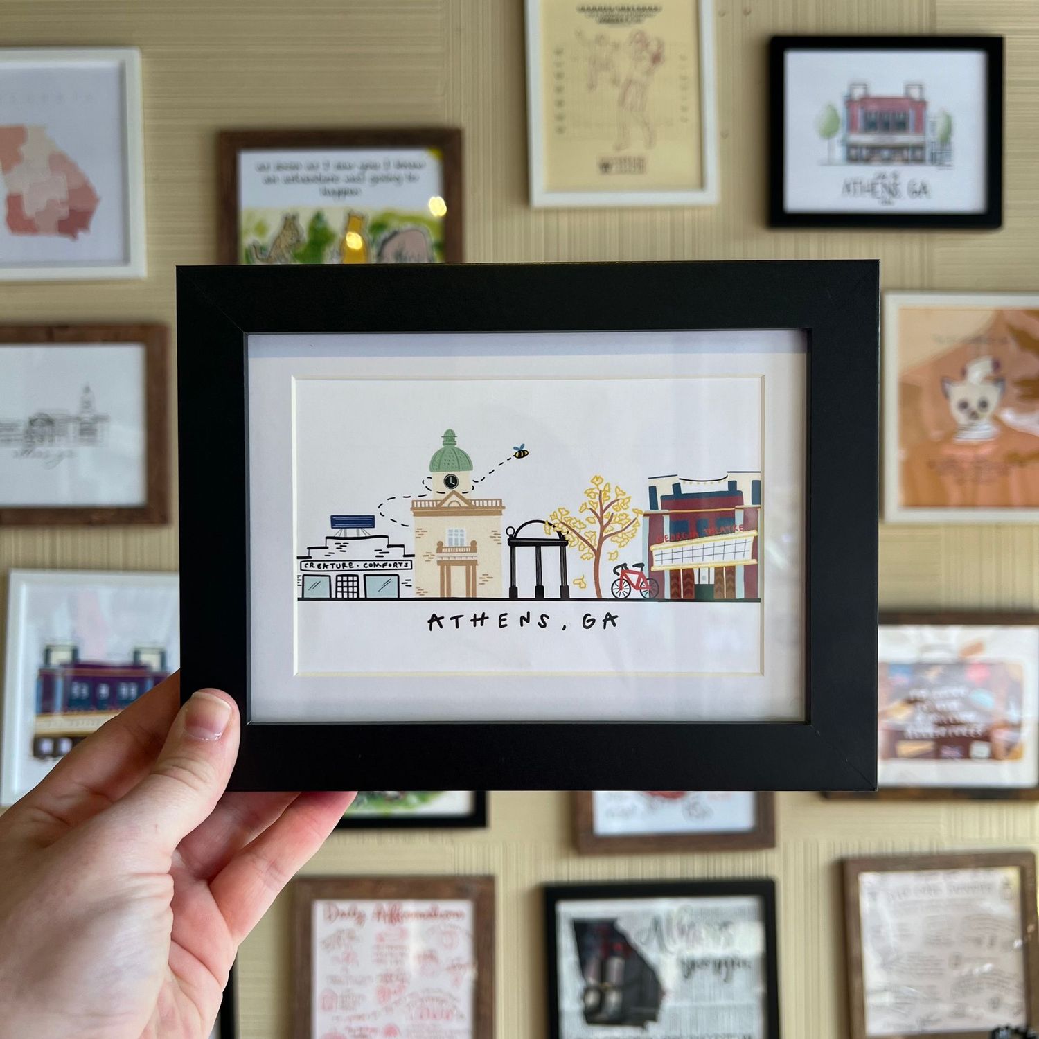 Framed Art Print - Athens Skyline