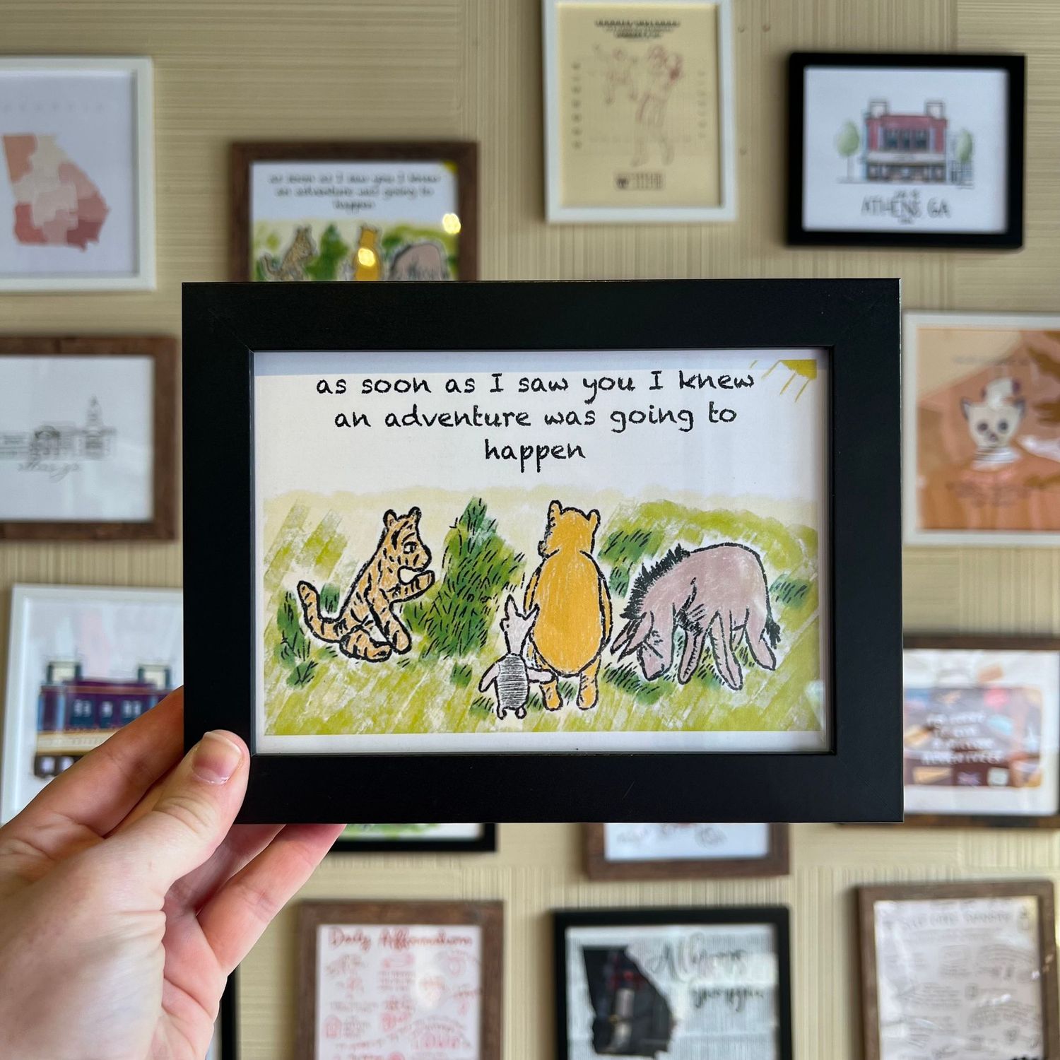 Framed Art Print - Winnie the Pooh