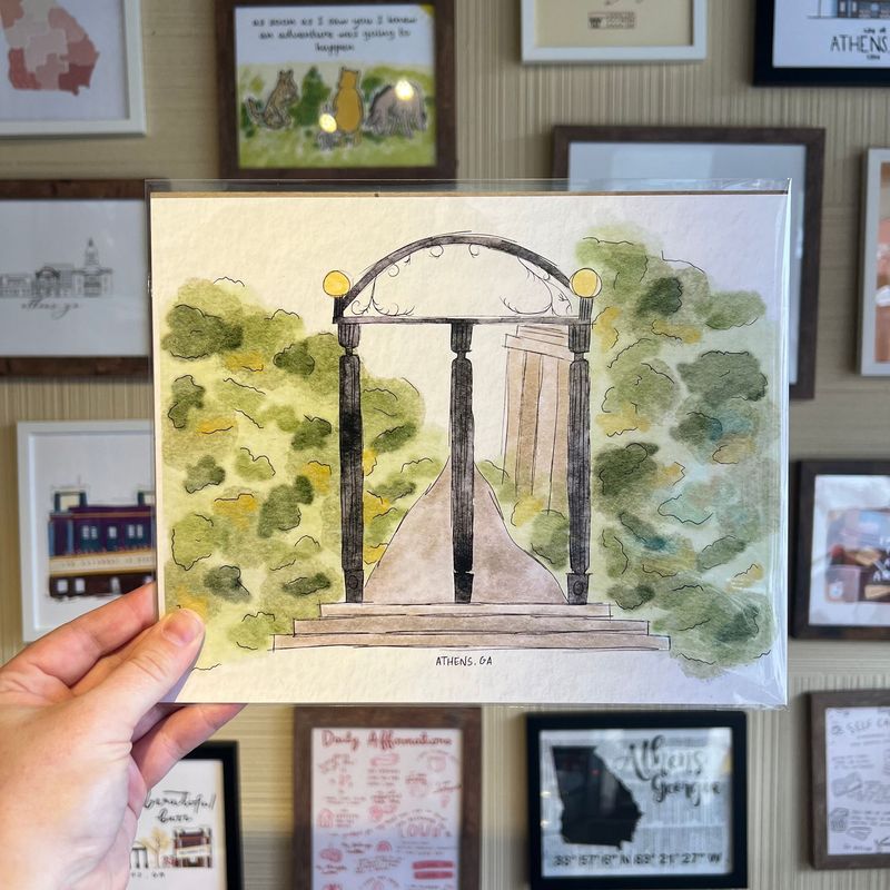Art Print, Arch, UGA
