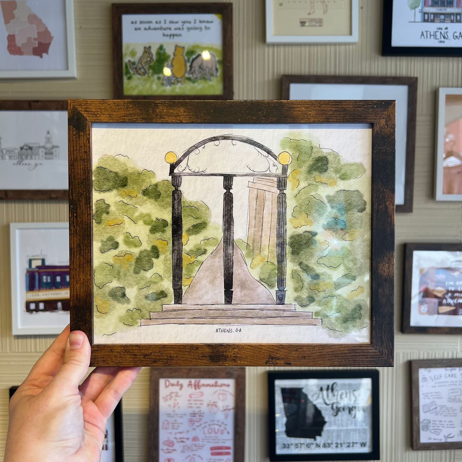 Framed Art Print - Arch, UGA