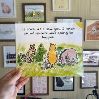Art Print, Winnie the Pooh Art Print, Winnie the Pooh
