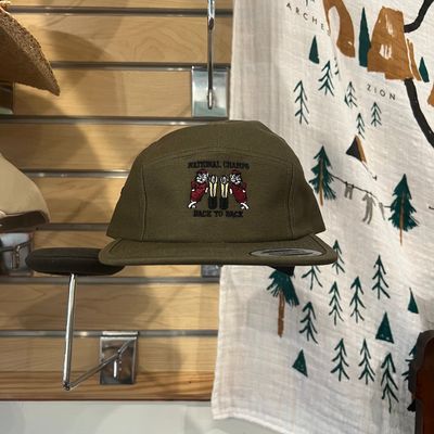 Hat - UGA National Champions Back to Back, Camper Olive Hat - UGA National Champions Back to Back, Camper Olive