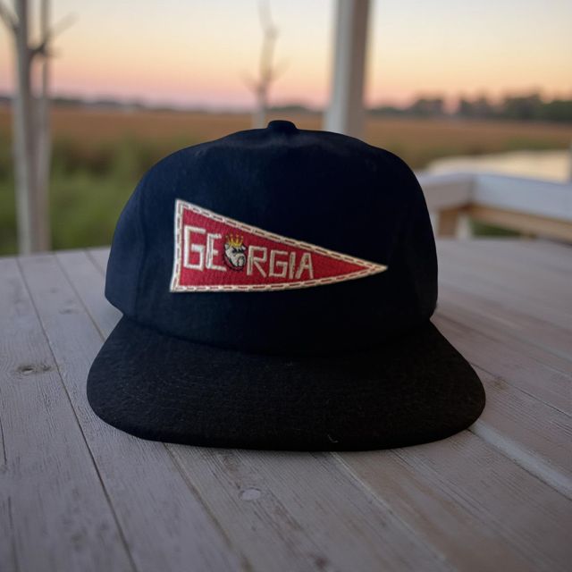 Georgia (Bulldog) Pennant Hat, Black