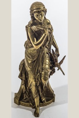 19th c. Bronze Mage Sculpture