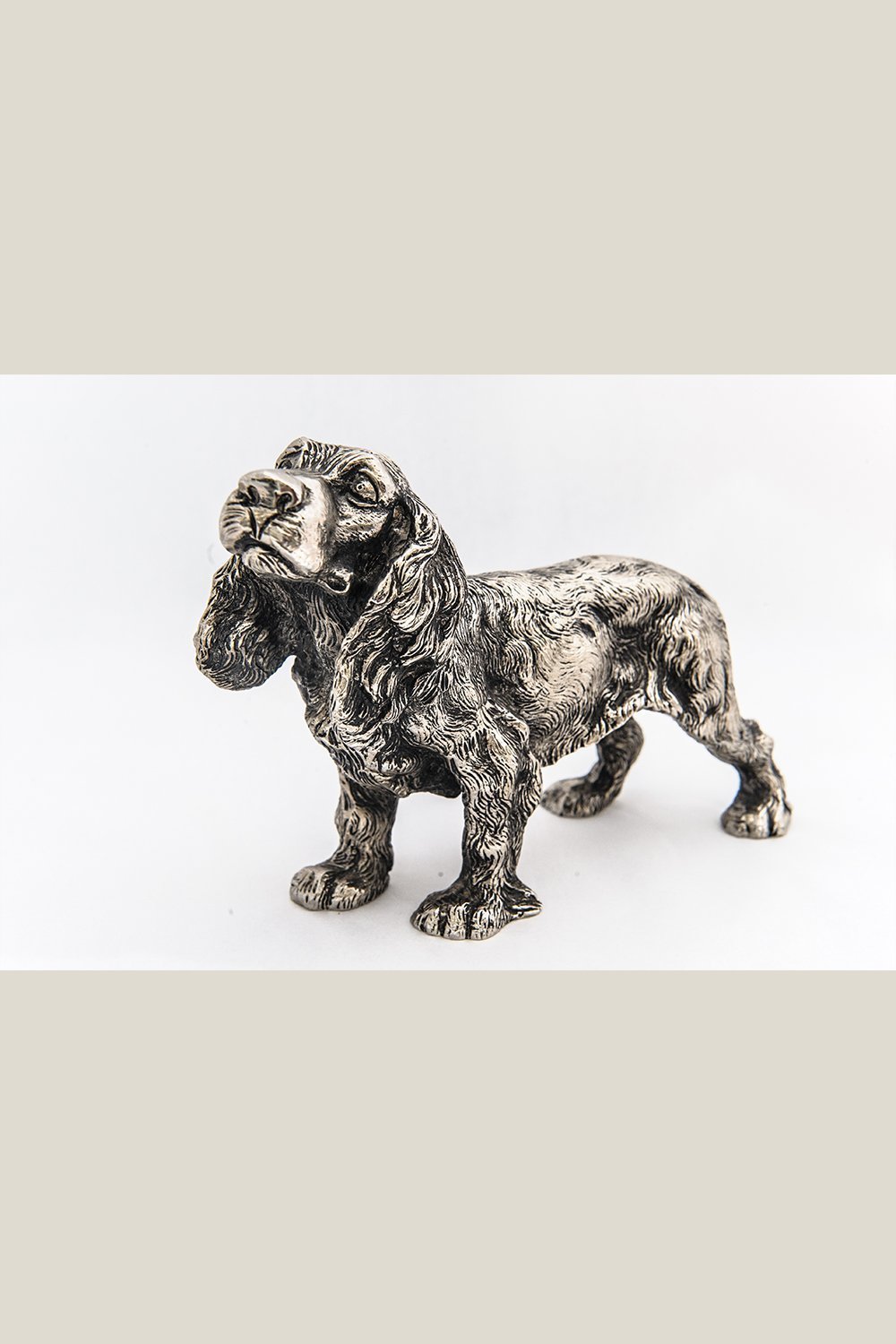 Gucci History Made in Italy Gucci Cocker Spaniel Pewter