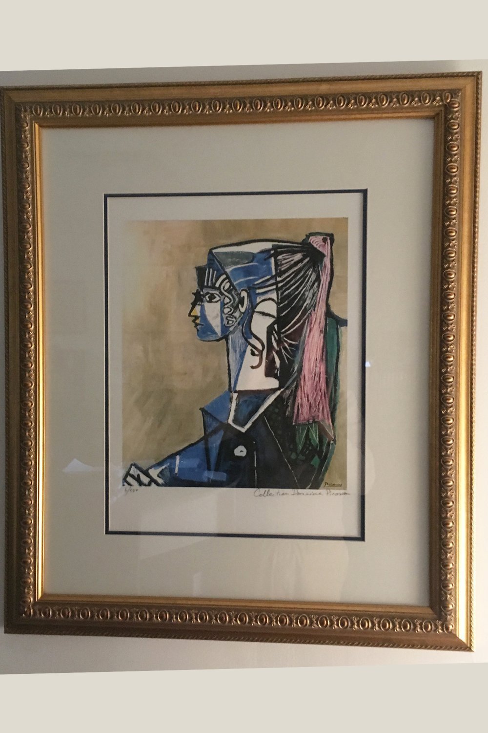 Pablo Picasso Lithograph "Portrait of Sylvette"