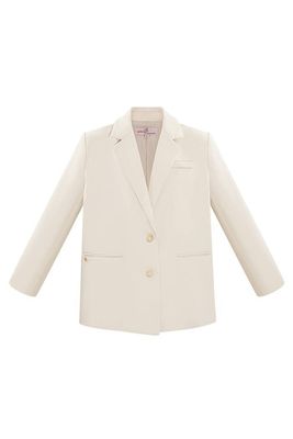 Blazer met twee knopen.