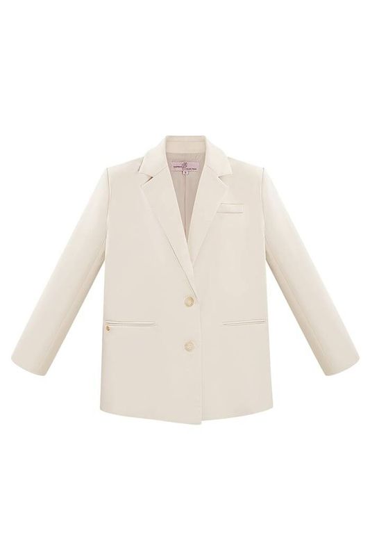 Blazer met twee knopen.