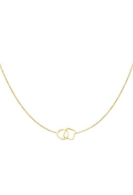 Ketting verbonden vierkant &amp; rondje.