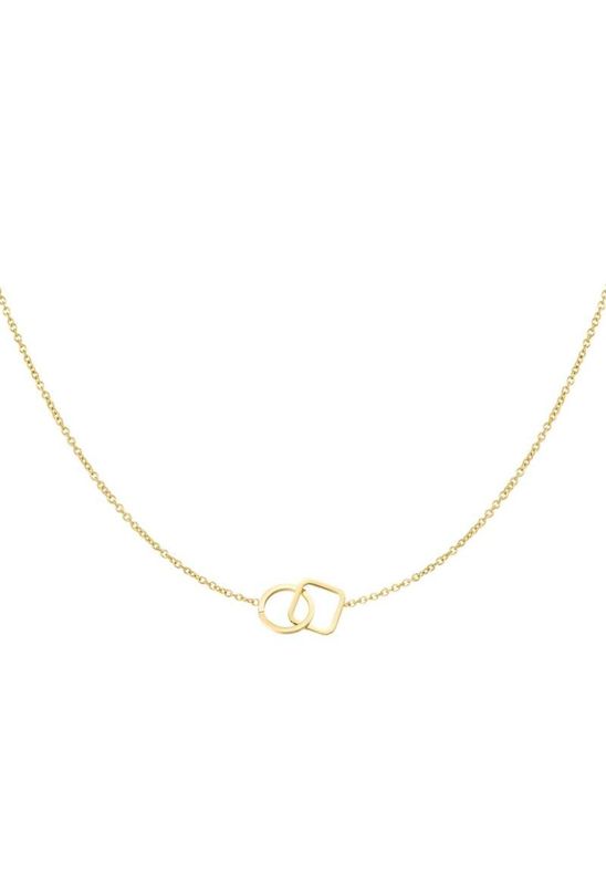 Ketting verbonden vierkant &amp; rondje.