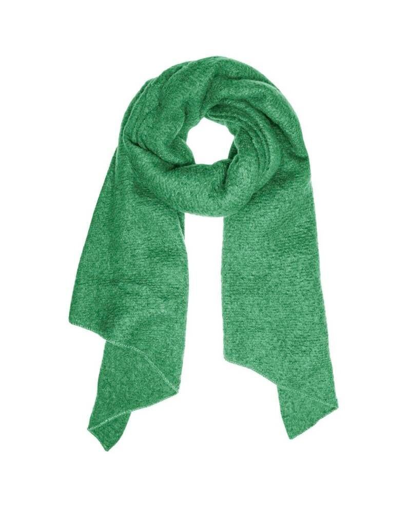 Zachte wintersjaal - Polyester Donkergroen.
